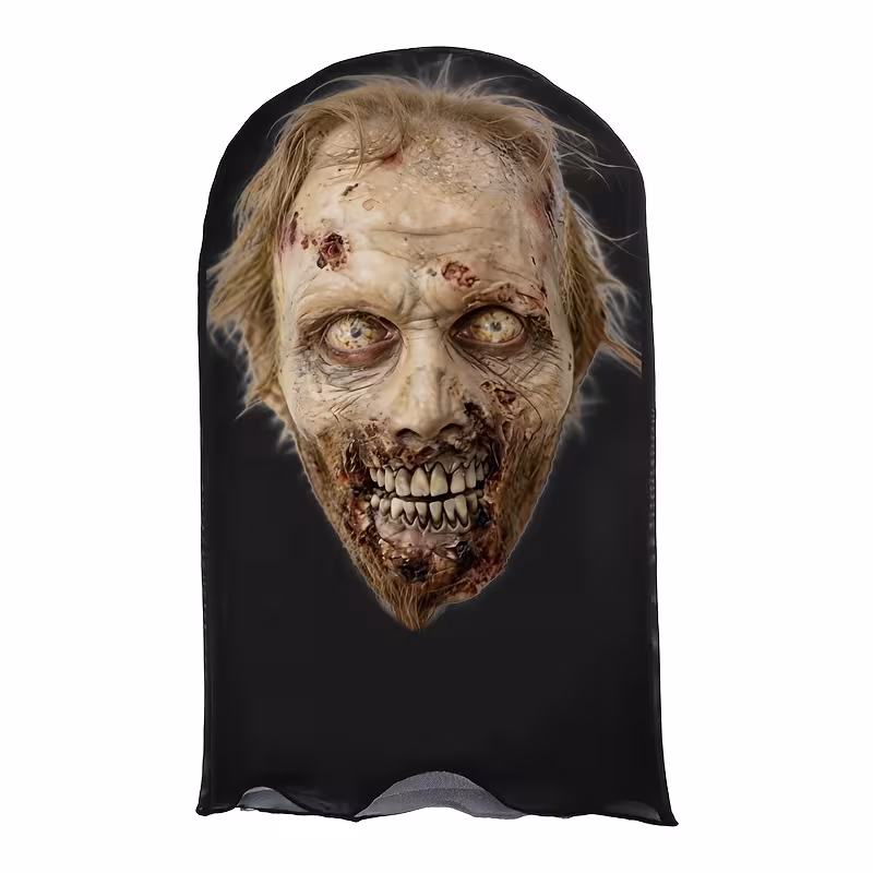 Realistic Zombie, Horror Print - Face Mask